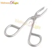 New Scissors Flat Tip Eyebrow Tweezers Clamp Clipper Stainless Removal Tool