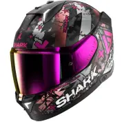 SKWAL i3 Hellcat Mat Black Chrom Purple KUV Full Face Helmet
