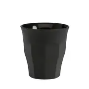 6pc Duralex Picardie Soft Touch 90ml Tumbler Glasses Drinkware Cup Set Black