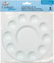 Crafter's Choice Palette With Lid-10 Cavity - 3 Pack