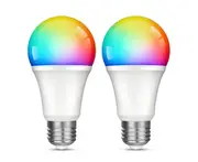A216 2PCS Tuya WiFi Smart 9W Light EU Bulb Home Alexa Voice Control Custom RGB Dimming Toning Bulb Smart Life Device