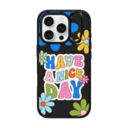 iPhone 16 Pro Impact Ring Stand Case MagSafe Compatible Have a Nice Day by Quotes by Christie