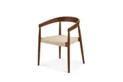 Austen Dining Arm Chair, Walnut Stain