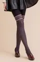 蒂巴蕾 ART 條紋膝上型彈性絲襪