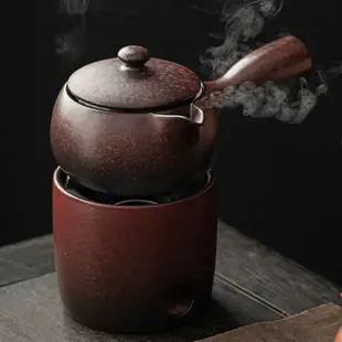 煮茶爐 碳烤爐 燒水爐 側把煮茶壺 爐 陶壺 烤茶燒水茶壺 碳爐 酒精爐煮茶器戶外煮茶古法圍爐