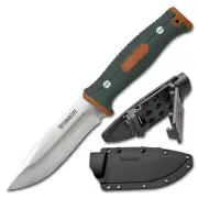 Outdoor Life 9.75 Inch Fixed Blade Knife Clamshell #ol-fix001ogn