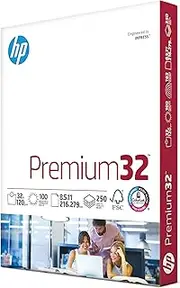 HP Paper, Premium Choice Laserjet, 32lb, 8.5x11, Letter, 100 Bright, 250 Sheets / 1 Pack, (113500) Made in The USA