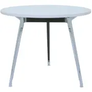 RAPIDLINE RAPID AIR ROUND MEETING TABLE 900mm Dia x H750mm Natural White