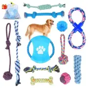 Dog Rope Toys Puppy Chew Toys Set of 12, HonFei Dog Cotton Rope Knot Toys.