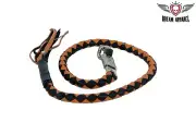 2" Fatty Orange & Black Get Back Whip for Motorcycles - free shipping