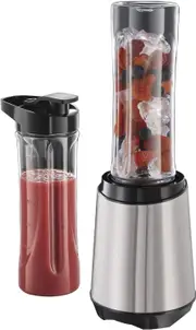 Stainless Steel Blender - 300W Motor, Dishwasher Safe, High Speed - Silver/Black