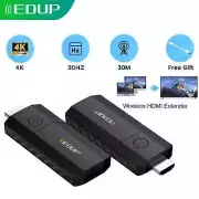 4K Wireless HDMI Transmitter and Receiver Kit Video and Audio to Monitor from PC