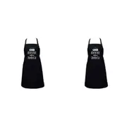 2PK Annabel Trends Screen Print Apron Cooking Bib 60x80cm Adventure B4 Dementia