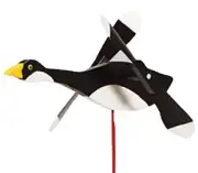 Amish Crafted Whirlybird Whirligig Garden Stake Wind Spinner - Canadian Goose
