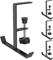 4Pcs Table Purse Hook - Metal T Shape Desktop Hook, No Drill Desk Clamp On Hook, Adjustable Table Hanger Hook, Under Desk Headphone Holder Desk Mount Backpack Hanger for Purse