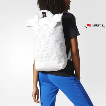 adidas 3d roll top backpack white  Mesh crossover by Issey Miyake  JapanHandbag chic and urban adidas 3D Roll Top Backpack-