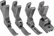 Fbshicung 4 PCS/Set Zipper Presser Foot #P363+S518N+P36N+P36LN for Singer Brother Juki DDL-555 Industrial Sewing Machine