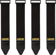 4Pack 2x24 Inch Elastic Hook and Loop Cinch Straps with Buckle for Bicycle Truck