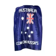 1 X Australian Flag Cape Aussie Australia Day Open Wrap Costume 100cm