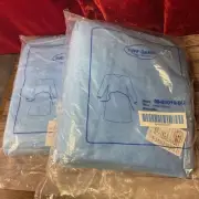 Disposable PP Isolation Gowns Blue Tuff-Gard Size 140x120cm 00-G1010-BU 20pc