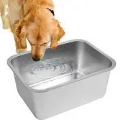 Lonepetu 3 Gallons Large Dog Water Bowl, Stainless Steel Metal Dog Bowls, Lar...