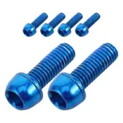 6pcs Bike Stem Bolts Parts Accessories For Mountain Bicycle Metal Stem Bolts