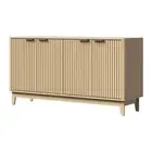 Buffet Sideboard Storage Cabinet 4 Doors Cupboard Natural