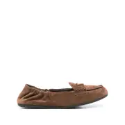 [Prada] Prada Suede Loafers 38 IT BROWN