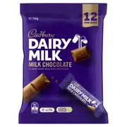 12 Pack Cadbury Dairy Milk Chocolate 144g