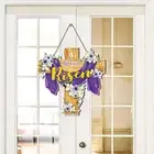 Wood Door Sign Rustic Decorative Easter Welcome Sign for Porch Home Festival