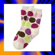 NWT Girls 2-3 Gymboree “DOTS OF FUN” Micro-Fleece Cotton Blend STRETCH DOT SOCKS