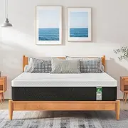 Full Mattress with Innerspring Hybrid, JEEKEA 10 inch Memory Foam Mattress Full in a Box, Double Mattress Full Size with Pressure Relief & Supportive