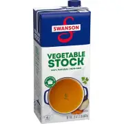 Swanson 100% Natural Gluten-Free Vegetable Soup Stock, No MSG, Non-GMO, 32 Ounce