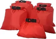 [Kisangel] 5Pcs Dry Bag Lightweight Multifunctional Storage Pouch for Camping Boating Kayaking Rafting for Phones Cameras Documents More