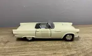 Welly 1:43 Scale Diecast Pullback Car - 1955 Cream Ford Thunderbird Convertible