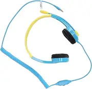 Kids Headphones with Microphone,Headphones for Kids with Safe Volume Limited 98dB,Over-Ear/On-Ear Wired Headphones for Children,for Learning PC Phone Tablet Laptop (Blue)