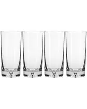 Barski Set of 4 Crystal Highball Tumbler Glasses