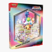 Pokemon Scarlet & Violet Prismatic Evolutions Binder Collection FACTORY SEALED