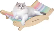 Cat Recliner Chair - Kitten Hammock Bed Cooling,Wood Kitten Lounger Bed for Pets, Scratch-Resistant -Puppy Hammock -Couch