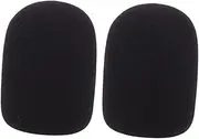 SWOOMEY 2Pcs Microphone Dust Covers Sponge Protective Covers for Enhanced Voice Clarity and Hygiene Easy to Install for Recording and Live Streaming