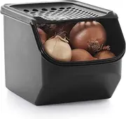 [Tupperware] Brand Onion & Garlic Smart Container - Keep Contents Firm & Fresh - Store Up to 6lbs - Dishwasher Safe
