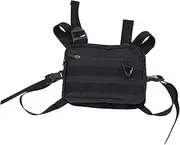 WOONEKY 1Pc Black Scissor Storage Organizer Bag for Hairdressing Tools Lightweight Vest Backpack for Stylists for Salons and Barber Shops Compact and Durable Design