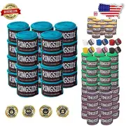 Vibrant Electric Blue 180" Boxing Hand Wraps - 10 Pairs with Safety Features