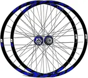 Road Bike Wheelset Mountain Bike Wheelset， 26 27.5 29 Inch MTB Wheelset Quick Release Disc Brake ，32H Rim Front Rear Wheels for 8/9/10/11 Speed Cassette(Blue,27.5inch)