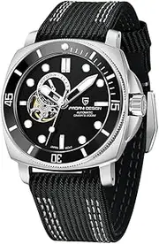[DAOLVEN] Pagani Design 1736 Square Men's Automatic Watches Fashion Man Self Winding Wrist Watch High-end NH39 Movement Nylon Strap 200M Waterproof Luminous