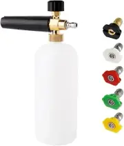 SNOKAY Foam Cannon Gun Kit with 1/4 Inch Quick Connector, Adjustable Soap Spr...