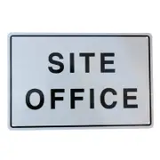3x Warning Site Office Sign 200*300mm Metal Reflective Office Workplace Al Sign
