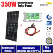 350W 12V Mono Solar Panel Kit for Lithium battery and Lead-acid battery Charging
