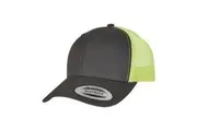 Flexfit Unisex Adult Two Tone Trucker Cap (Charcoal Grey/Neon Green) (One Size)