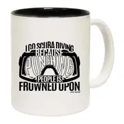 Scuba Diving I Go Scuba Because Punching Mug Cup